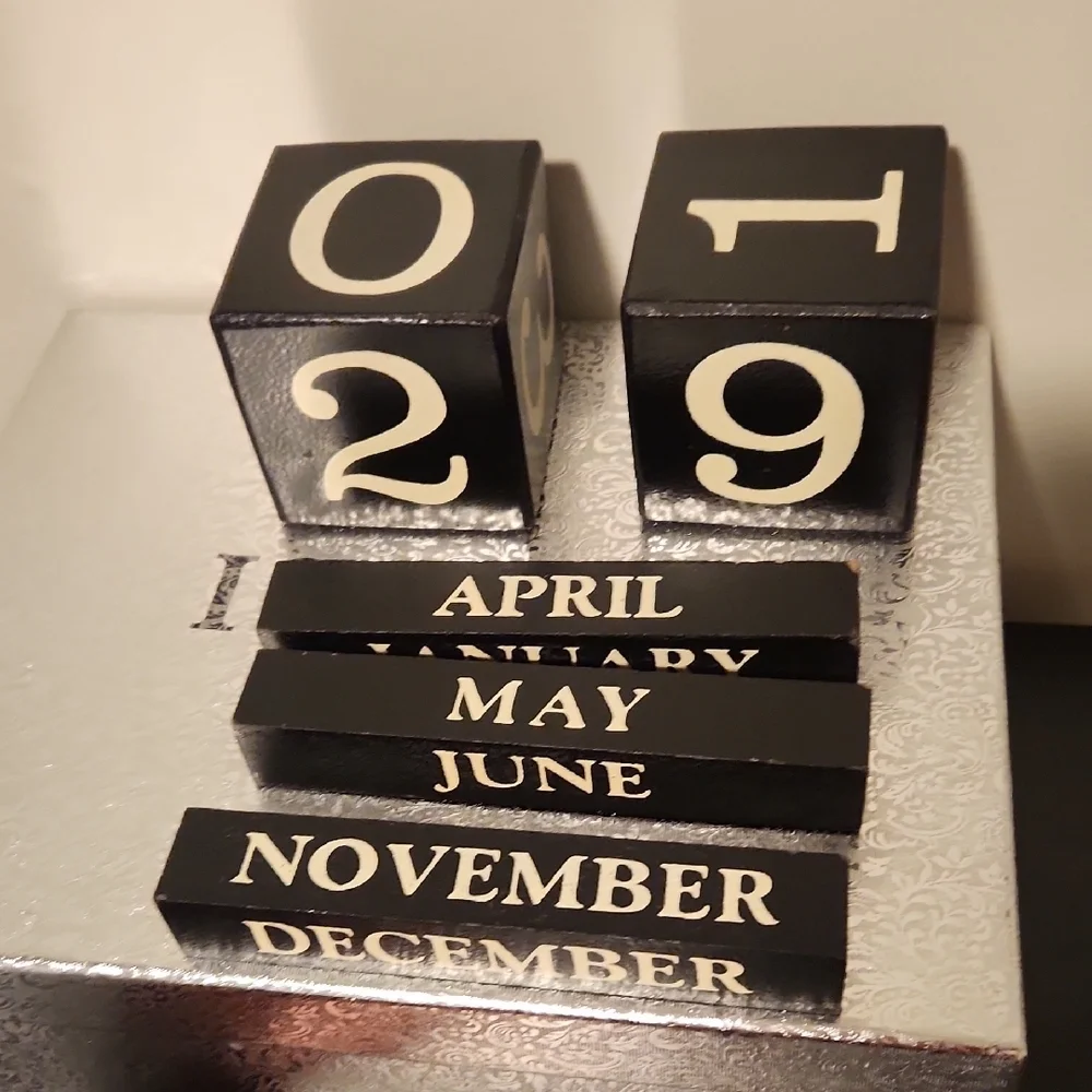 Black and Brown Perpetual Calendar